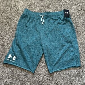 NWT Men’s XL Under Armour Blue Athletic Shorts Drawstring Elastic Waist Cotton